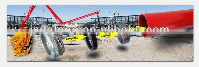Use for concrete pump truck DN125 5"x3000mm ,4 layer bend rubber hose
