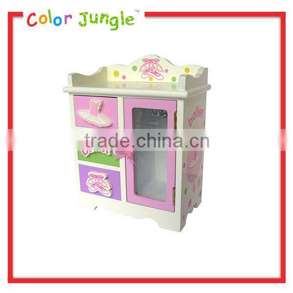 kids room Waste container,ballet collection wood Waste bin