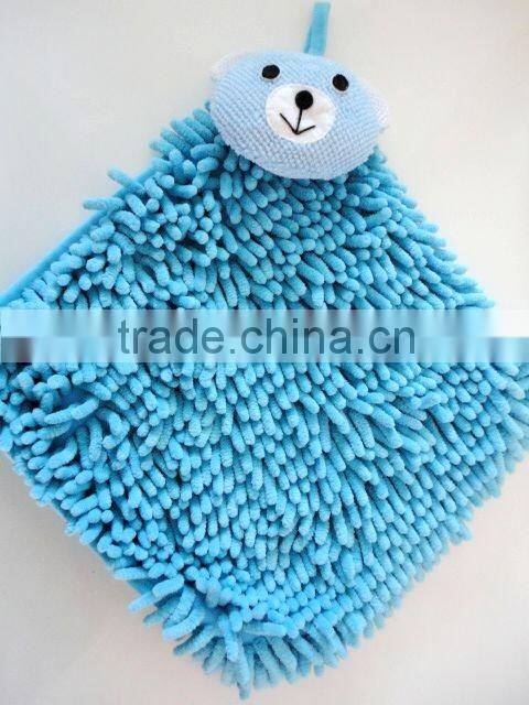 microfiber chenille wash cloth in pink