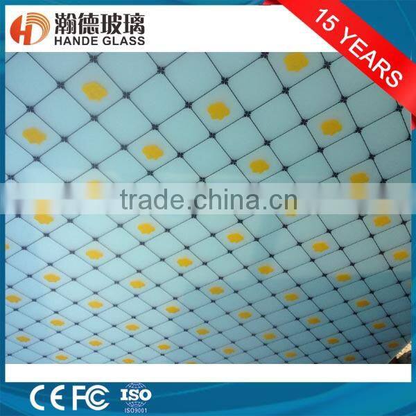 3.8MM beautiful silk screen glass