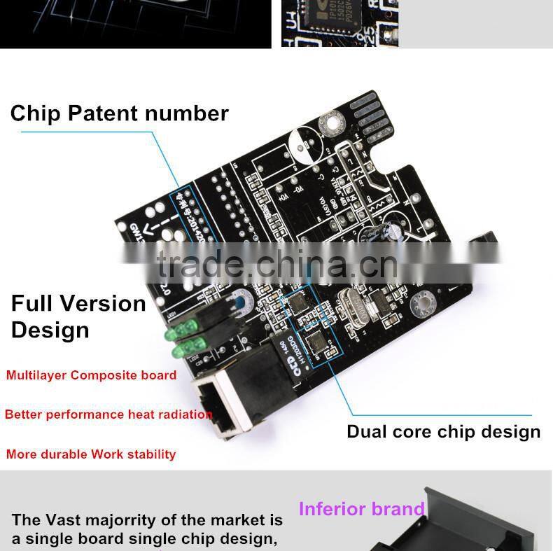 Atongda 10/100/1000Mbps 25km FC SC fiber optic to coaxial Converter