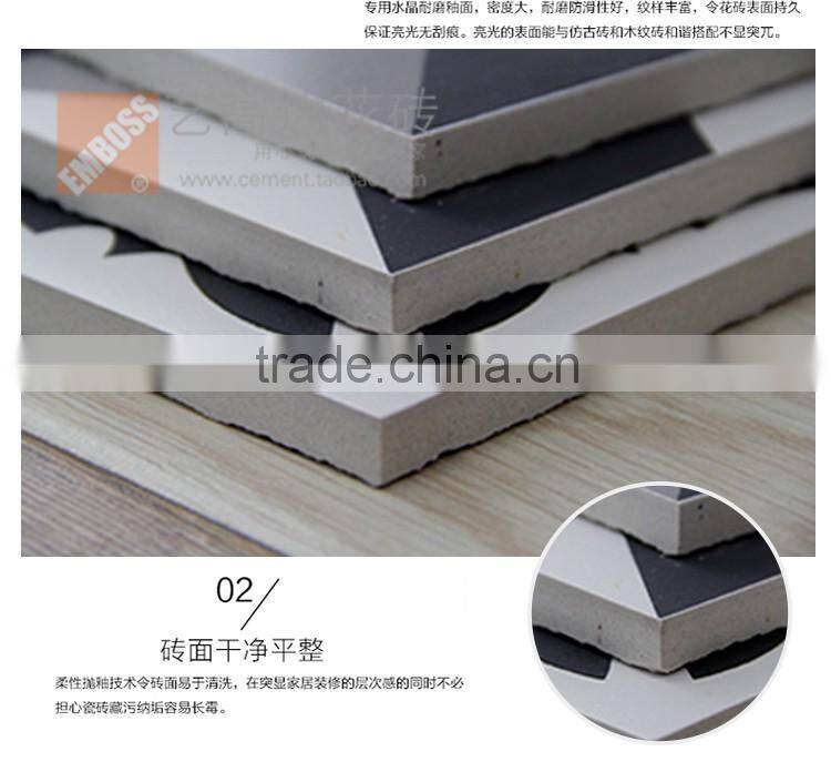 200*200mm black color customized ceramic kitchen tile bathroom wall tile