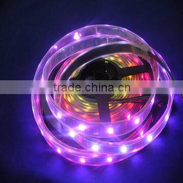 low voltage DC5V waterproof IP67 5050 smd 5m/roll rgb led strip ws2801
