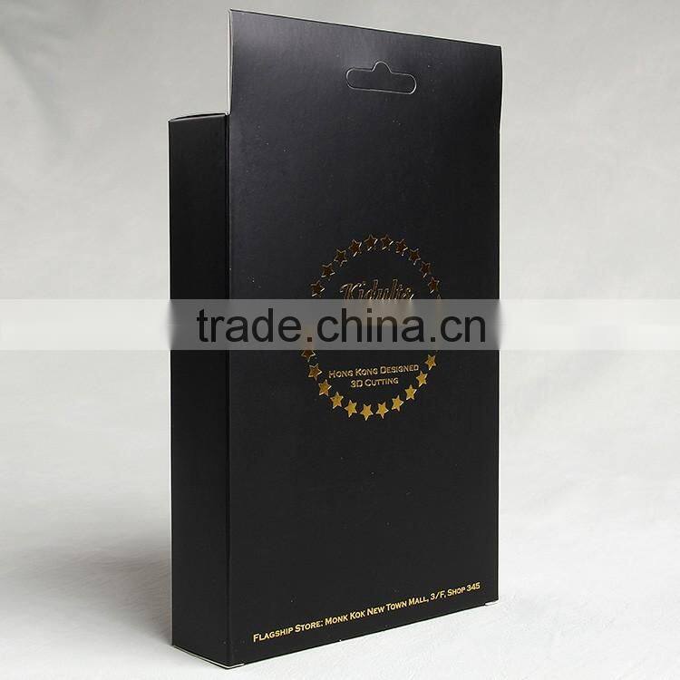 Black packaging box with transparent pvc window for men's underwear