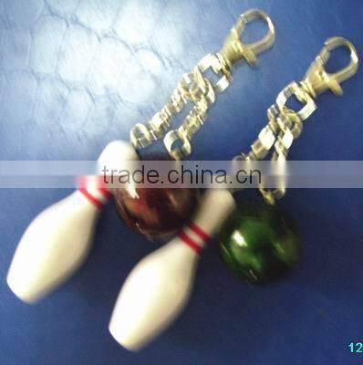 fashion bowling ball keychain