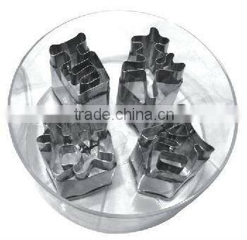 stainless steel custom letter shaped cookie cutters