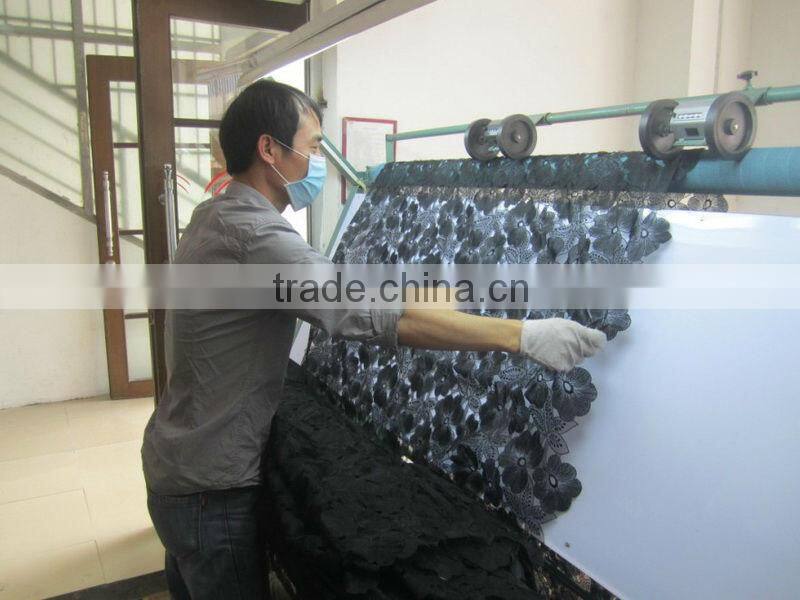 Silver Metallic Different Size Circle Array Designs Cord Embroidery Fabric For Evening Dress High Quality Fills Net