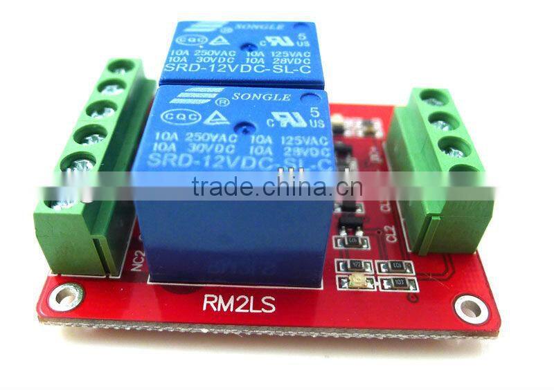 Hot on sale! 2-Channel relay module 12v time delay module