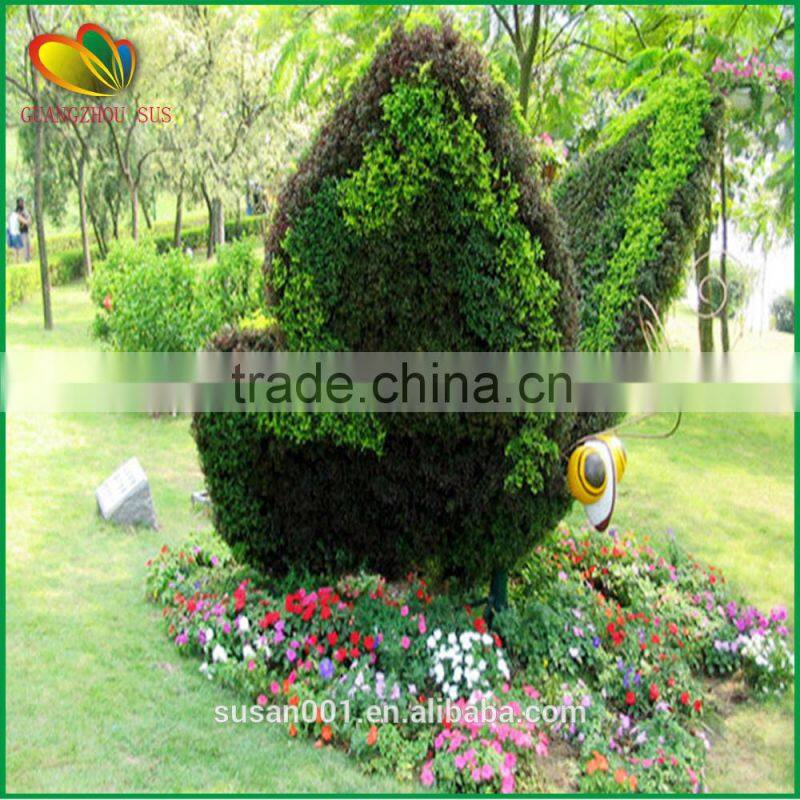 Customized artificial topiary plastic sculpture garden decor arificial plants topiary