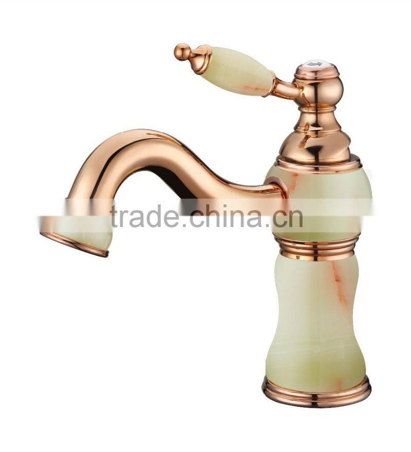 High Grade Yellow Jade Faucet/Tap Base and Parts, Jade Faucet Accessories