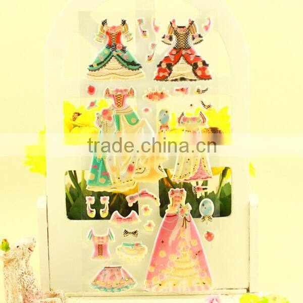 plastic sticker Children gift change sticker uv color changing sticker