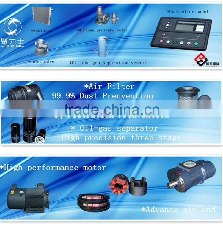 30 KW 8 / 10 bar air portable silent cheap oil free screw compressor ac for sale