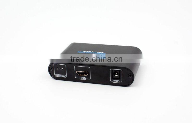 Factory price mini VGA to HDMI converter VGA to HDMI adapter mini box video audio covertor YJS-6500HD
