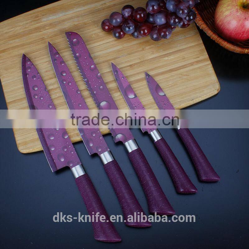 KP1403-U New Designed 5 inch Utility Color Coating non-stick knife