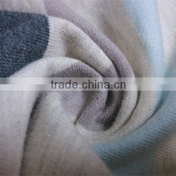 JINMU textiles Yarn Dyed Stripe 100 Cotton French Terry Knitted Fabric For Clothing