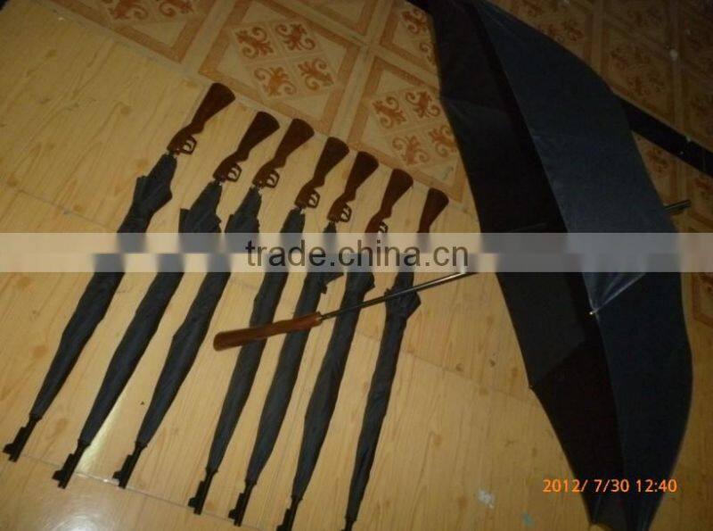 gun umbrella factory for all kind of advertising 27" stick cosplay umbrella