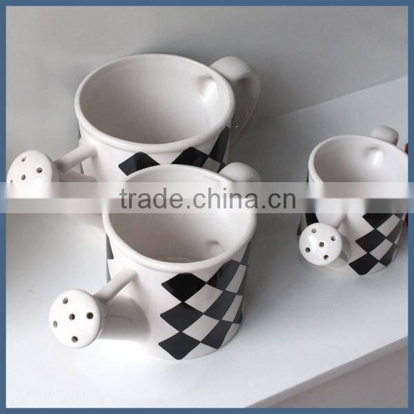 Modern simple style indoor decorative ceramic watering can