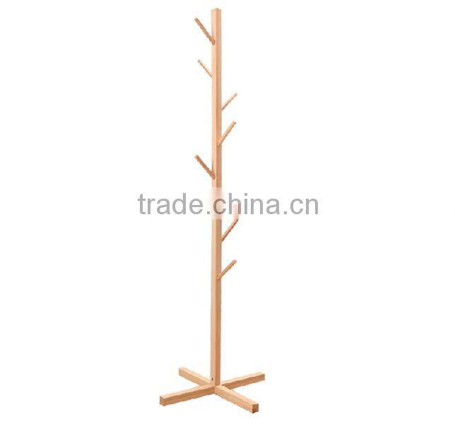 Wood Baby Cloths Hanging Rack and Display Stand