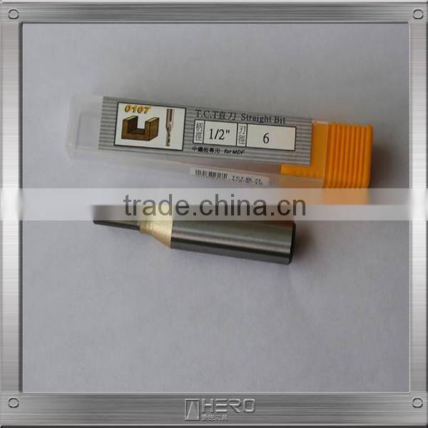 TCT straight router bit