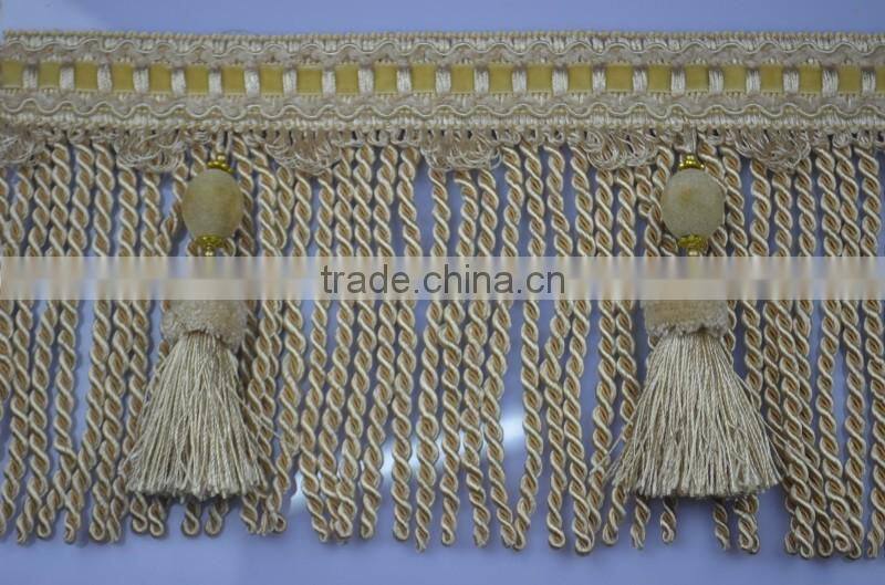 high quality rayon bullion fringe for curtain decorations