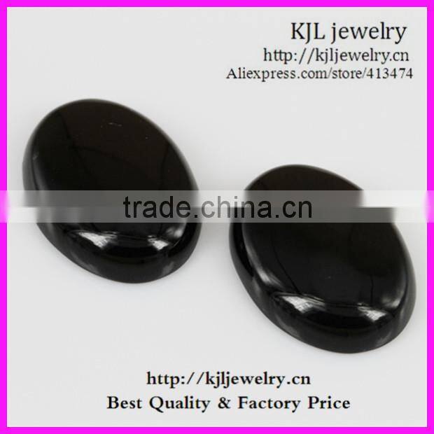 KJL-BD5338 Wholesale Natural flatback egg shape Picture jasper Gemstones lose beads 7X18X25mm