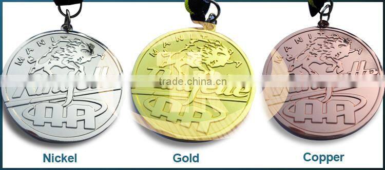 2015 hot sale custom medal with colour ribbon for senior cadre