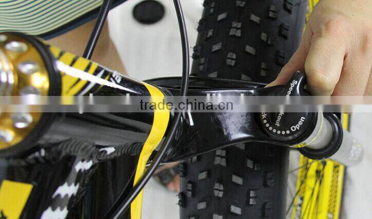 2015 new bicycles from factory 26" colorful fat bike rims fat tires for bike