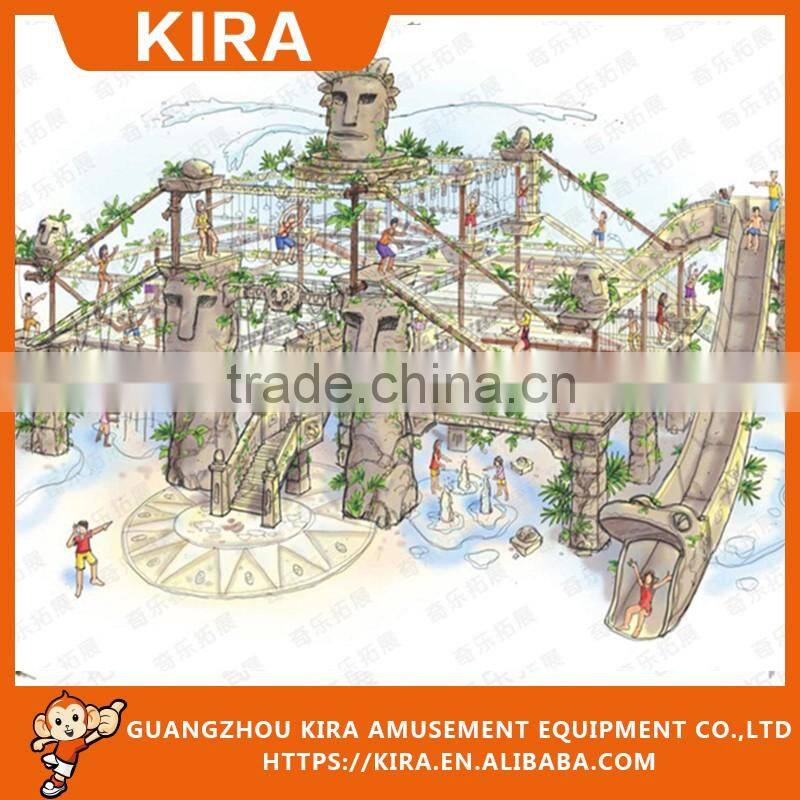 Unique Hot Sales Children's Waterpark Equipment Kiddie Playground from KIRA