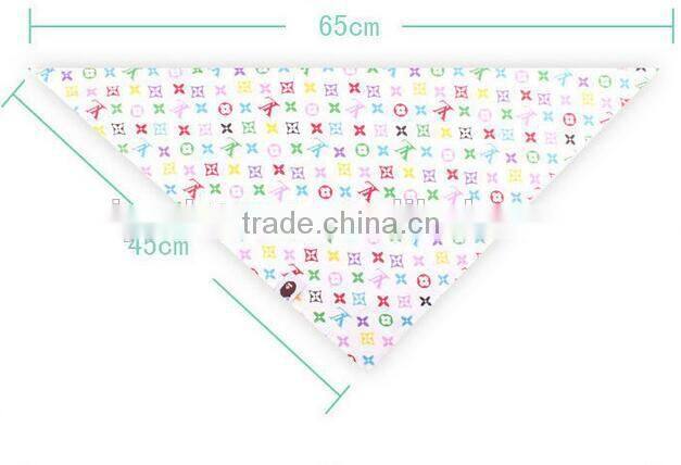 Hot selling waterproof triangle baby bib/baby bandana bibs/cotton baby bib