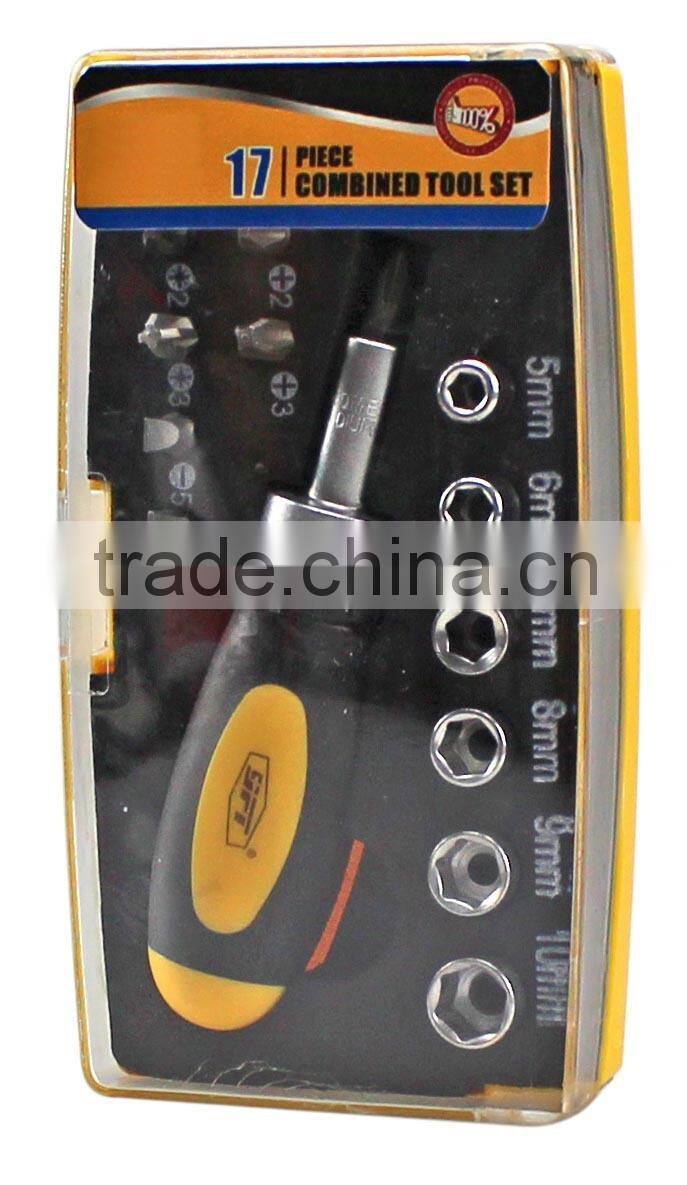 17pcs ratchet screwdriver set