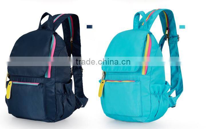 Nice fashionable school bags for teens active contrast color foldable design