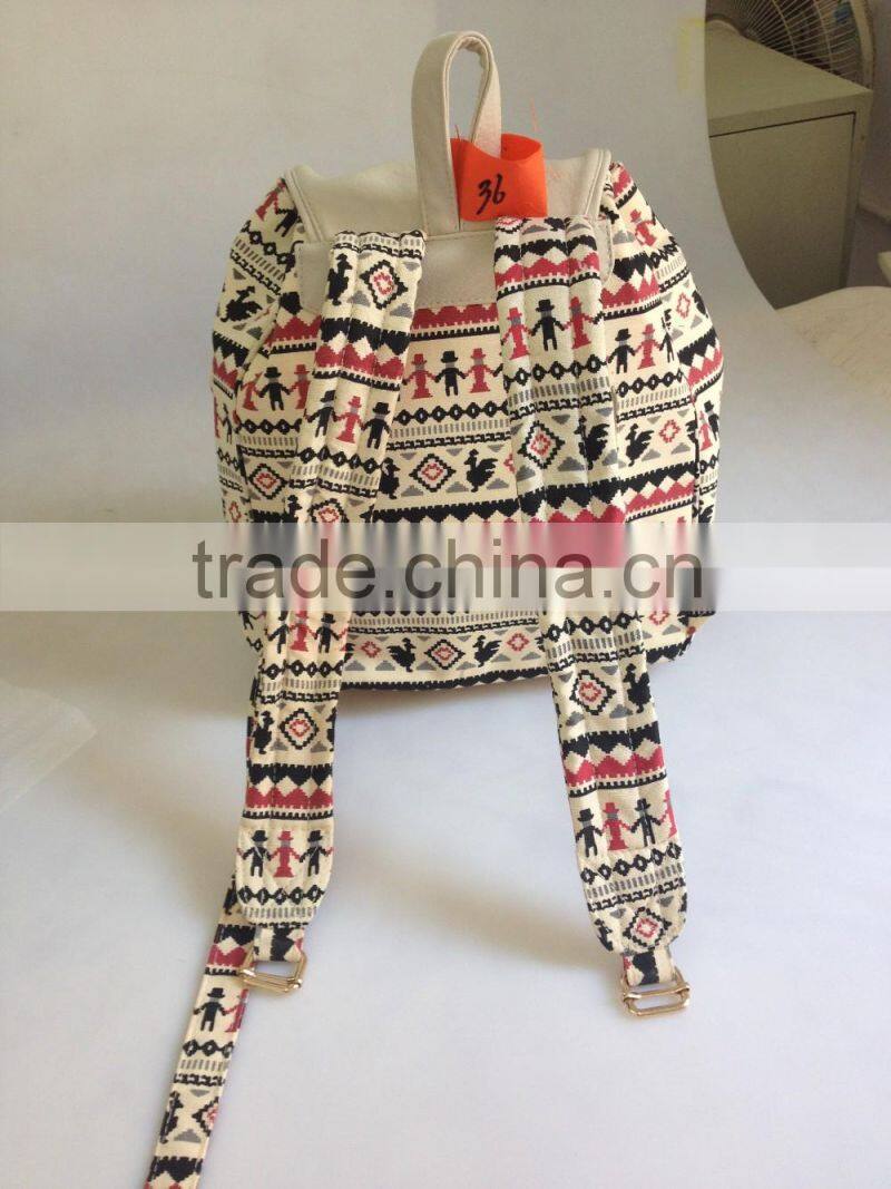 Canvas backpack for girls in 2016