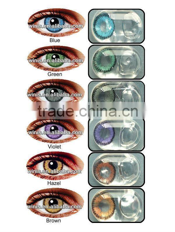 wholesale yearly 15.00 korea cosmetics colored contact lenses
