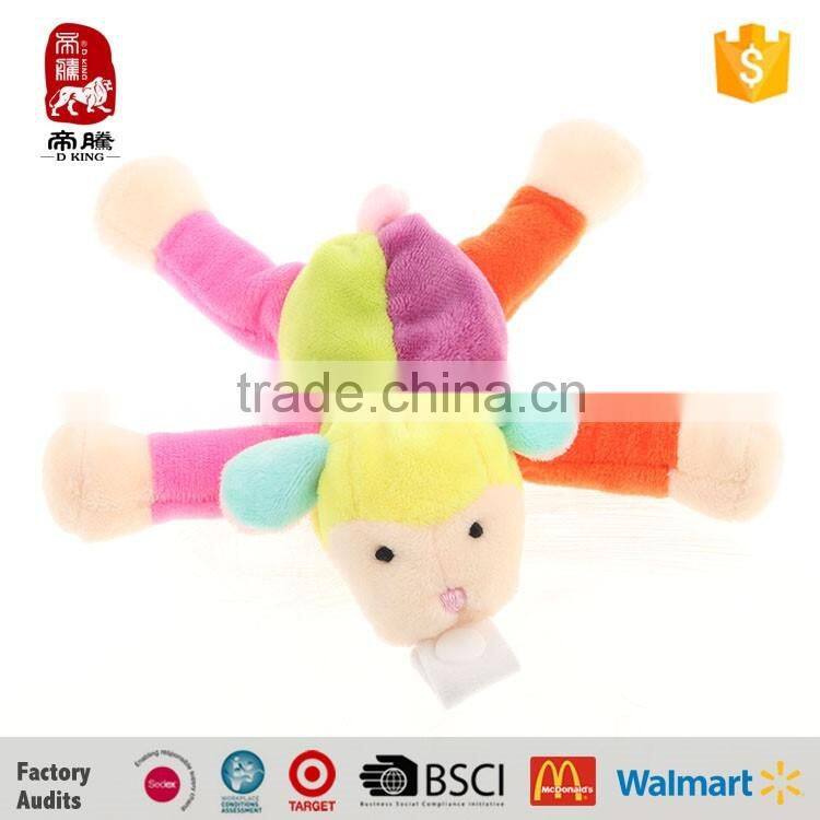 Custom plush stuffed toy funny pacifier baby pacifier with plush toy