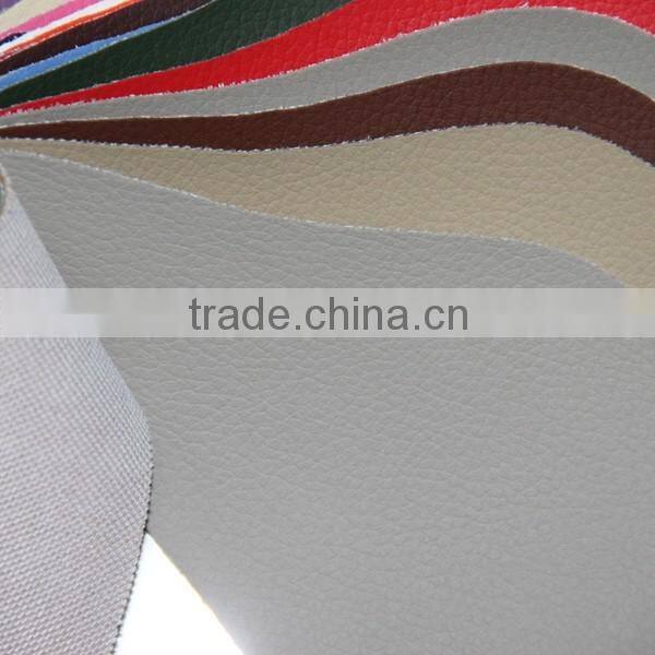 Embossed PVC office chair leather material same with real leather design, good use for sofa and chair cover