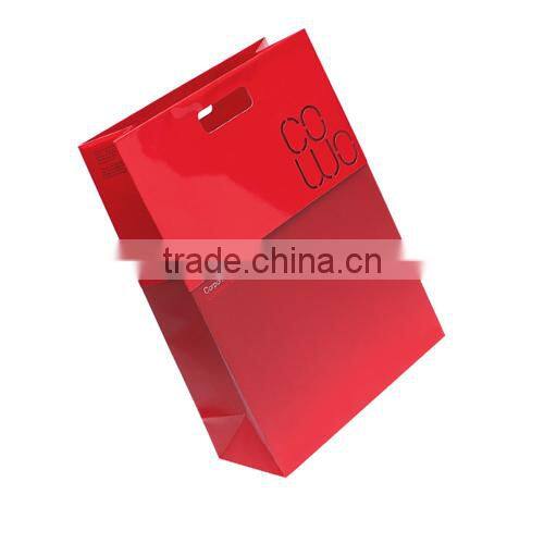 Custom paper supermarket shopping bag