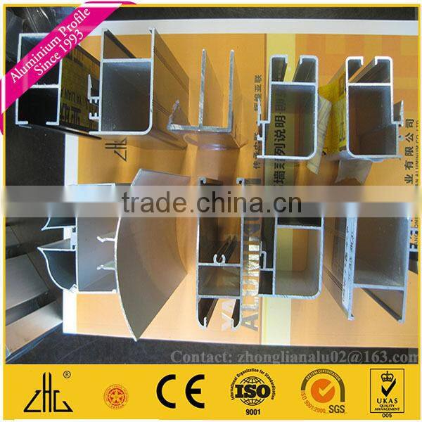 Wow!! anodized aluminium frame OEM/timber grain aluminium profile to make door and window/paper transfer wood grain alu profiles