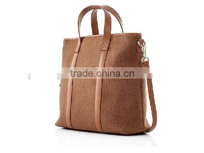 Genuine Leather and Fabric men bag leather messenger branded hand bags for women bags made of leather