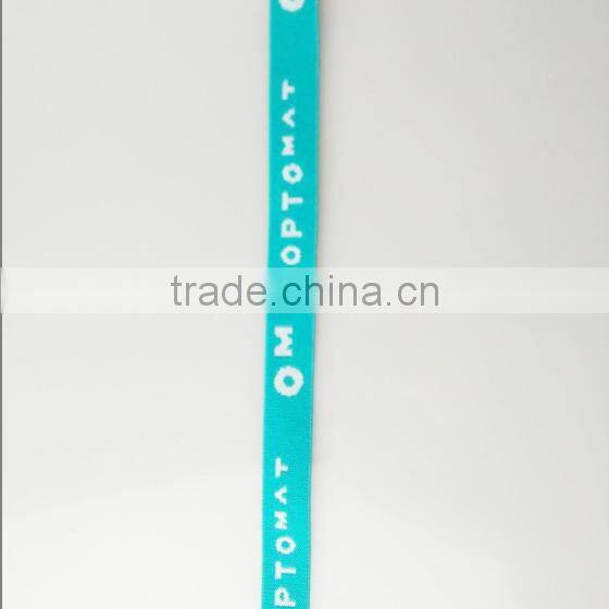 Custom logo jacquard webbing polyester tape elastic belt band