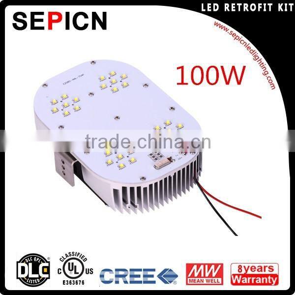 100w Pure Aluminum Lamp Body Material retrofit kits Directly replacing HPS/MHD light source