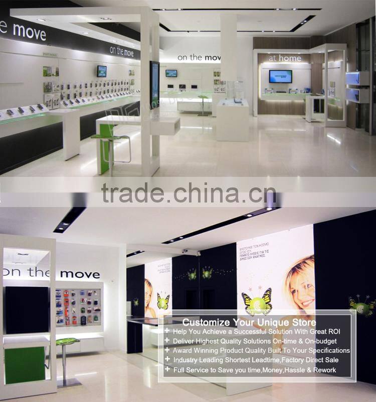 Modern style retail store cell phone display case