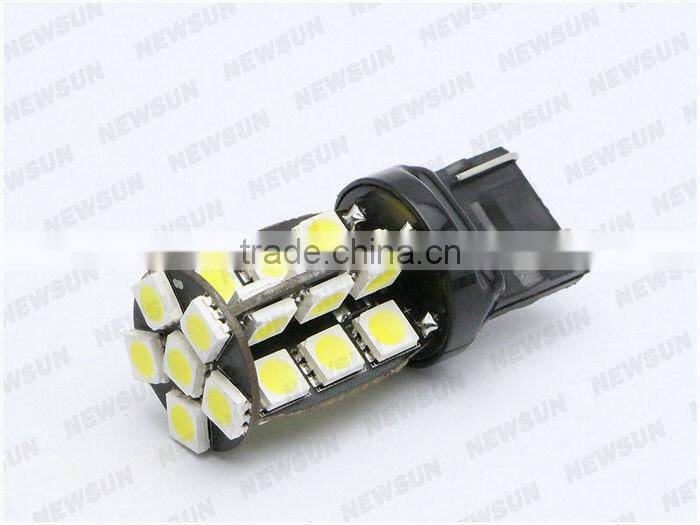 Super bright 576LM 4.1W T20 7443 30 SMD 5050 LED Bulb Car Turn signal Brake Stop parking car Light White Blue Red Yellow 12V