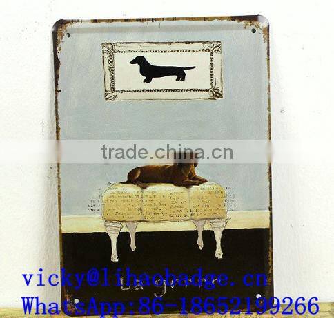 wholesale tin sign,european vintage tin sign,home decorative tin sign,beer bar/pub/coffee tin sign,dog cat tin sign