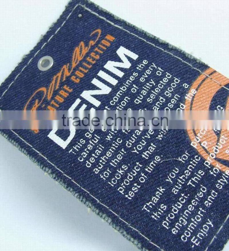 custom wonderful design jeans garment hang tags