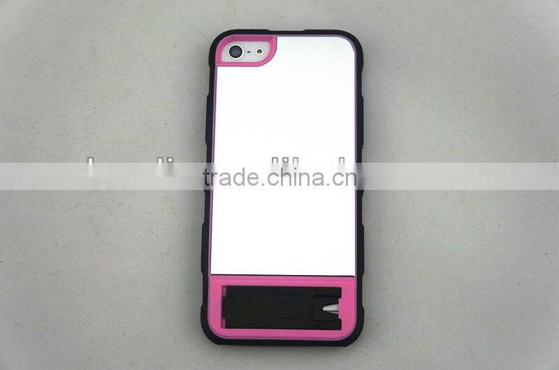 hot selling tpu bumper + matte pc backside case for iphone 5