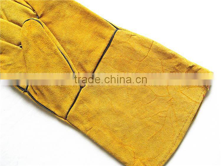 Wholesale High Quality Yellow Welding Gloves Heat Protection