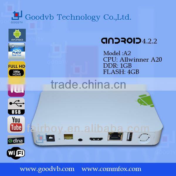 Tronsmart Prometheus Amlogic M6 Dual Core Android 4.1.2 Jelly Bean TV Box 1GB RAM 4GB ROM 1.5GHz CPU Wifi 3D XBMC---Black