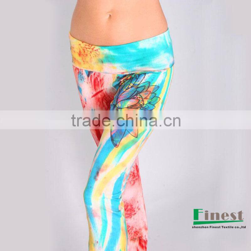 custom sublimation tight yoga leggings for women