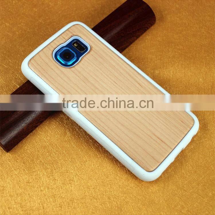 OCASE High Quality TPU Wood Back Cover Case for Samsung Galaxy S6 Edge for Samsung Galaxy S6 case