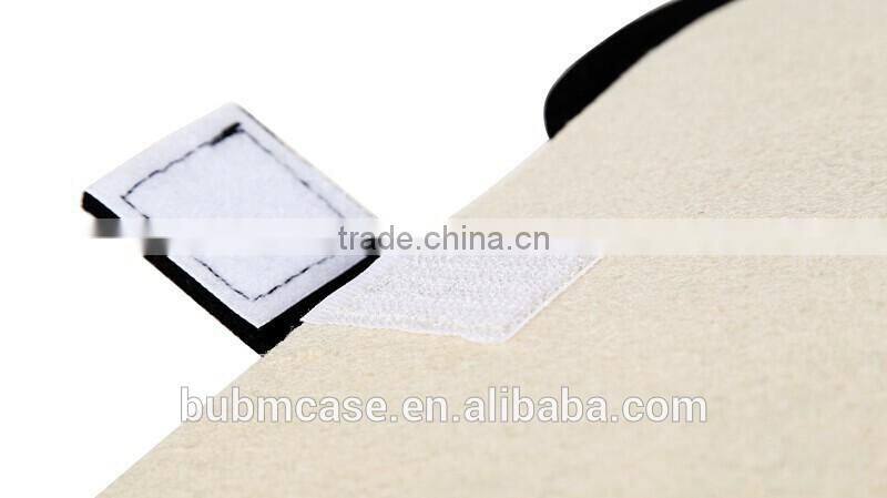 Fashion Black 9.7 inch Wool Felt Tablet Case Cute Cartoon Panda Tablet Bag